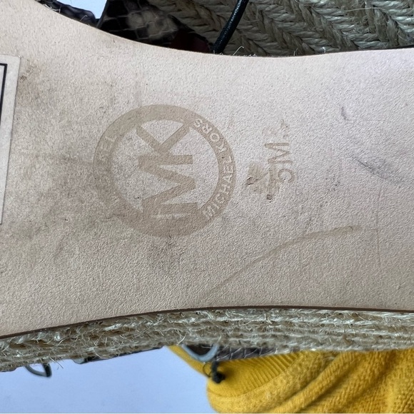 Micheal Michael Kors snake print espadrilles sandals size 5 - Picture 7 of 8